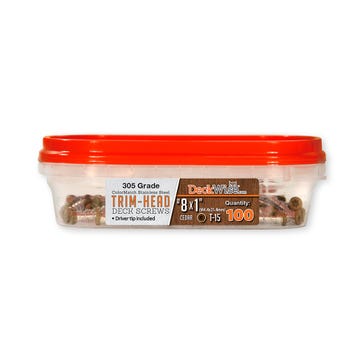 DeckWise Stainless Steel Colormatch Trim Head Deck Screws - #8 x 1"
