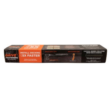 Get your project finished quickly and efficiently with CAMO DRIVE™ Collated Edge Deck Screws.