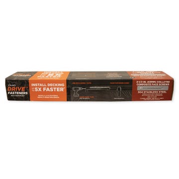 CAMO DRIVE™ Face Fastening Collated Composite Deck Screws - Brown - Packaging