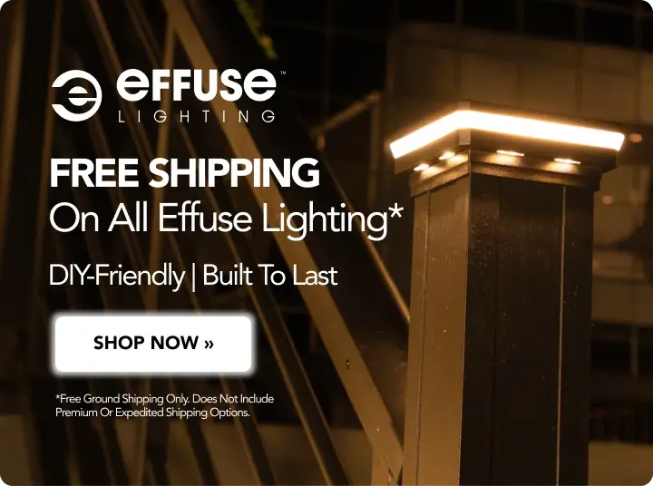 Limited Time Only - Free Shipping On All Effuse Lighting