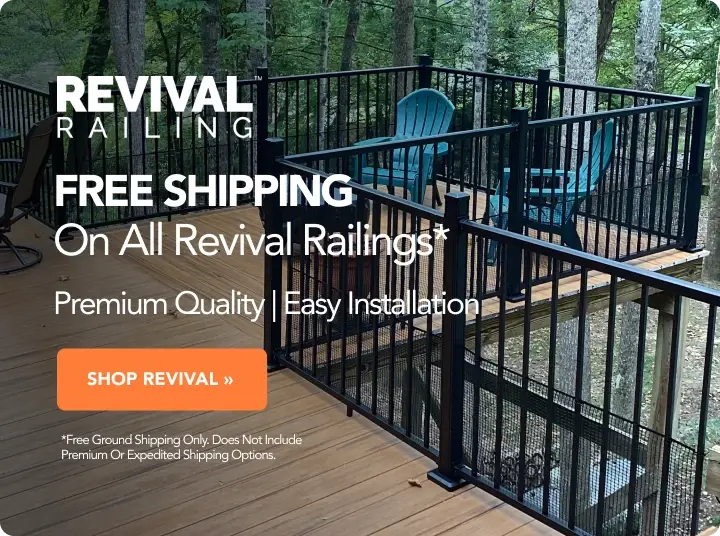 Limited Time Only - Free Shipping On All Revival Railings
